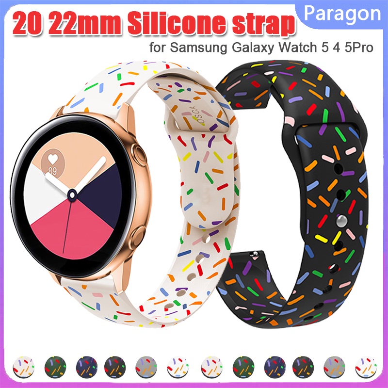 สายนาฬิกาข้อมือซิลิโคน 20 มม. 22 มม. สําหรับ Samsung Galaxy Watch 3 4 5 Pro 45 46 มม. Huawei Watch 4 Pro GT 2e
