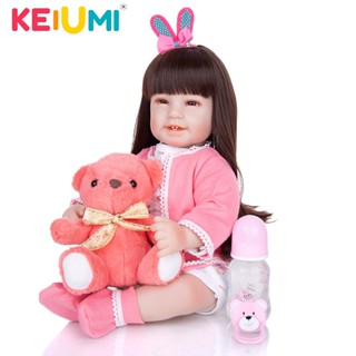 Keiumi ตุ๊กตาเด็กทารกแรกเกิด 22 นิ้ว Rapunzel reborn baby doll จําลองเด็กทารก