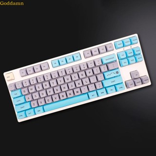 Godd XDA PBT ปุ่มกดคีย์บอร์ด 133 คีย์ สีฟ้า สําหรับเล่นเกม