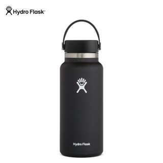 Hydro Flask กระติกน้ําร้อนสแตนเลส แบบพกพา ขนาด 32 ออนซ์ 40 ออนซ์ สีดํา สําหรับเล่นกีฬากลางแจ้ง