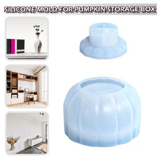 New Silicone Pumpkin Jewelry Container Case Resin Epoxy Mold Candy Box Mould