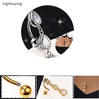 [highbuying] สะดือ สเตนเลส ทรงหยดน้ํา เพทาย กระดุมหน้าท้อง แหวนเครื่องประดับ สําหรับผู้หญิง ร่างกาย เซ็กซี่ ตกแต่ง พร้อมส่ง ใหม่