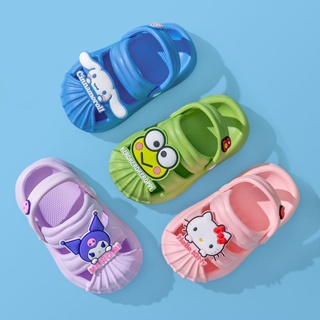 CROCS รองเท้าแตะ EVA ลายการ์ตูน กันลื่น เหมาะกับใส่ในบ้าน แฟชั่นฤดูร้อน สําหรับเด็กผู้ชาย