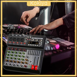 [Kokiya] เครื่องมิกเซอร์เสียง 6 ช่อง สําหรับบันทึกเสียง DJ Stage Music