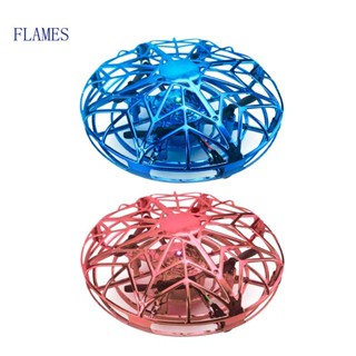 Fl Flying Spinner โดรนบิน ขนาดเล็ก สําหรับเด็ก โดรนบินมายากล ไฟ LED โดรนมือ UFO