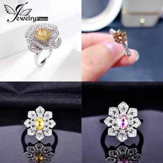 Jewelrypalace แหวนเงิน 925 ประดับไพลิน ทับทิม เครื่องประดับหรูหรา สําหรับผู้หญิง M101