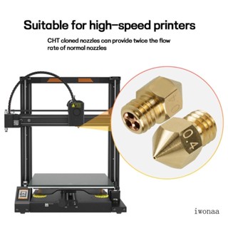 Iwo หัวฉีดเครื่องพิมพ์ 3D MK8 Clone-CHT สําหรับเส้นใยทองเหลือง 0 4 มม. Ender3 1 75 มม.