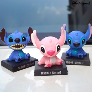 โมเดลฟิกเกอร์การ์ตูน Stitch แฮนด์เมด สําหรับตกแต่งภายในรถยนต์