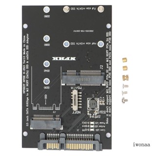 Iwo อะแดปเตอร์แปลงฮาร์ดไดรฟ์ M 2 NGFF mSATA SSD เป็น 2 5 นิ้ว สําหรับ M 2 NGFF เป็นฮาร์ดไดรฟ์ M 2