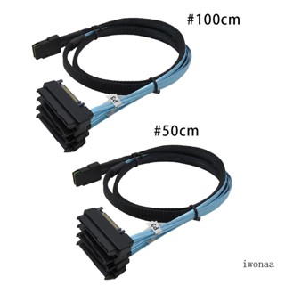 Iwo สายเคเบิลแยก 15 Pin 36P SFF 8087 to 4 29P SFF-8482 ทนทาน