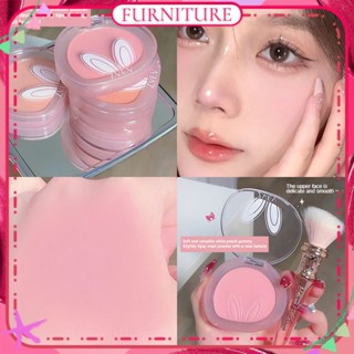 ♕ บลัชออน Zvev Long Ears Monochrome Rabbit Year Limit Matte Rouge Repair Capacity Natural Brightening Peach Rouge Smooth Long Lasting Face Makeup 6 Designs FURNITURE