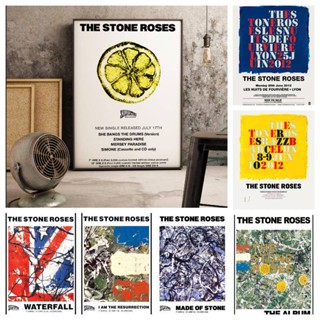 The STONE ROSES - โปสเตอร์อัลบั้ม สไตล์ - ผ้าใบ พิมพ์ลาย