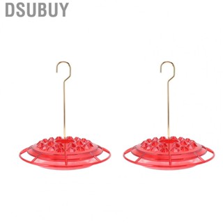 Dsubuy Hummingbird Feeder  Easy To Use Red Plastic Humming Bird 2Pcs for Garden