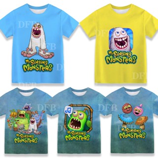 เสื้อยืด พิมพ์ลาย My Singing Monsters สวมใส่สบาย เหมาะกับของขวัญวันเกิด แฟชั่นฤดูร้อน สําหรับเด็กผู้ชาย