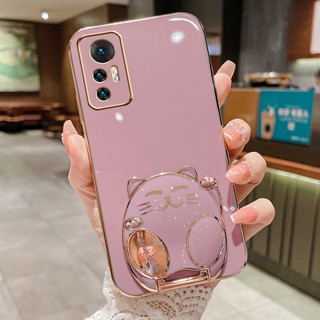 เคสซิลิโคน ปิดด้านหลัง แบบดึง 6D ลายแมวร่ํารวย พร้อมขาตั้ง สําหรับ Huawei P40Pro Mate40 30 20 Mate40Pro Nova9