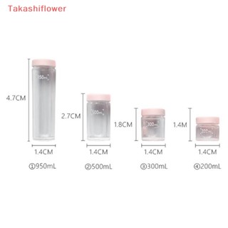 (Takashiflower) ขวดน้ําจิ๋ว พร้อมฝาปิด 1:12 อุปกรณ์เสริม สําหรับบ้านตุ๊กตา ห้องครัว 8 ชิ้น