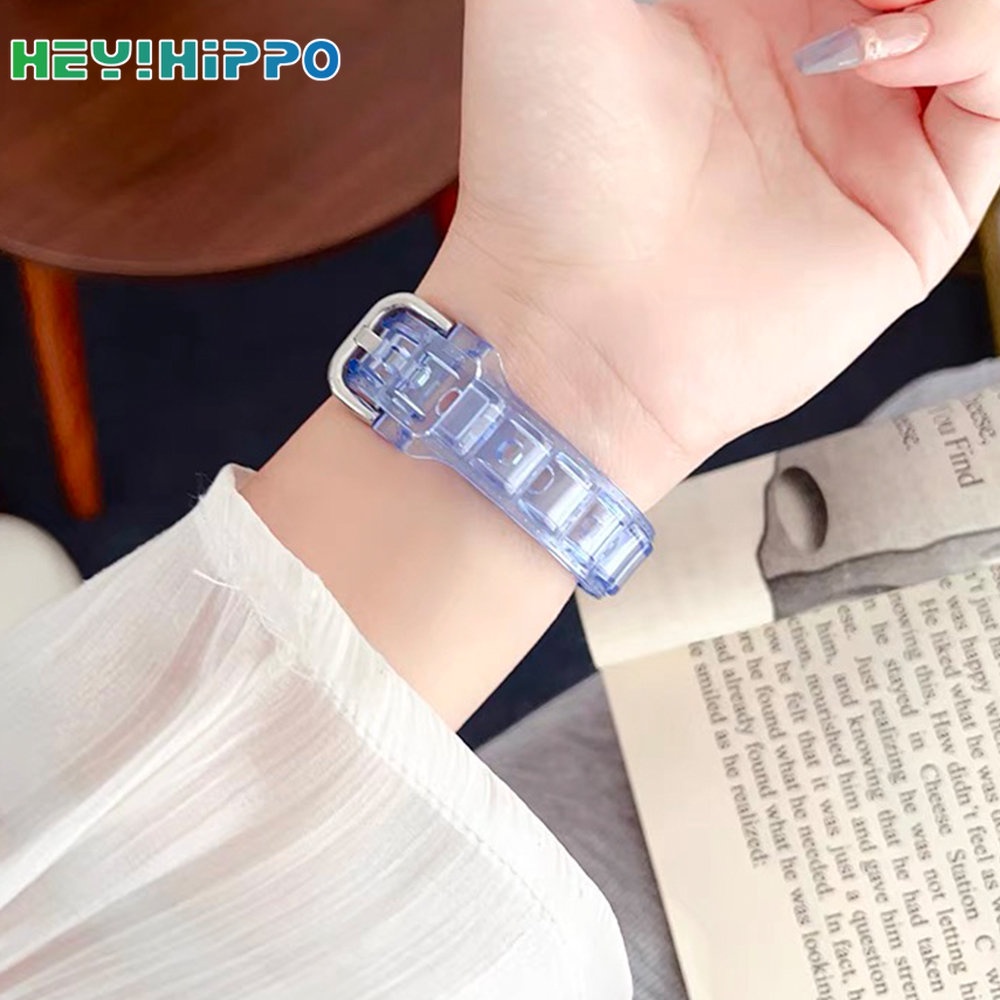 ใหม่ สายนาฬิกาข้อมือ แบบใส สําหรับ smartwatch series 8 7 6 5 se 4 iwatch 45 44 42 41 40 38 49 มม.