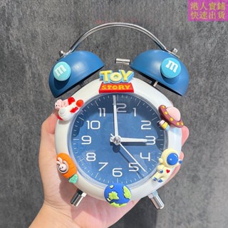 【สปอตสินค้า】นาฬิกาปลุกเสียงดัง นาฬิกาตั้งโต๊ะ 大音量闹钟 Loud Alarm Clock แบบกลไก โลหะ เรียบง่าย นาฬิกาปลุกโลหะ ลายการ์ตูนน่ารัก แบบสร้างสรรค์ สําหรับห้องนอนนักเรียน