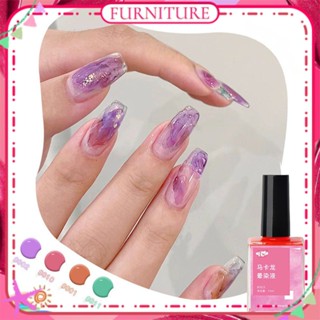 ♕ Fn Macaron Blooming Dye Liquid Manicure Color Water Dye Liquid Gradient Nail Marble Ink Glass Phototherapy Glue Nail Art For Nail Shop 15ml 12 Designs FURNITURE