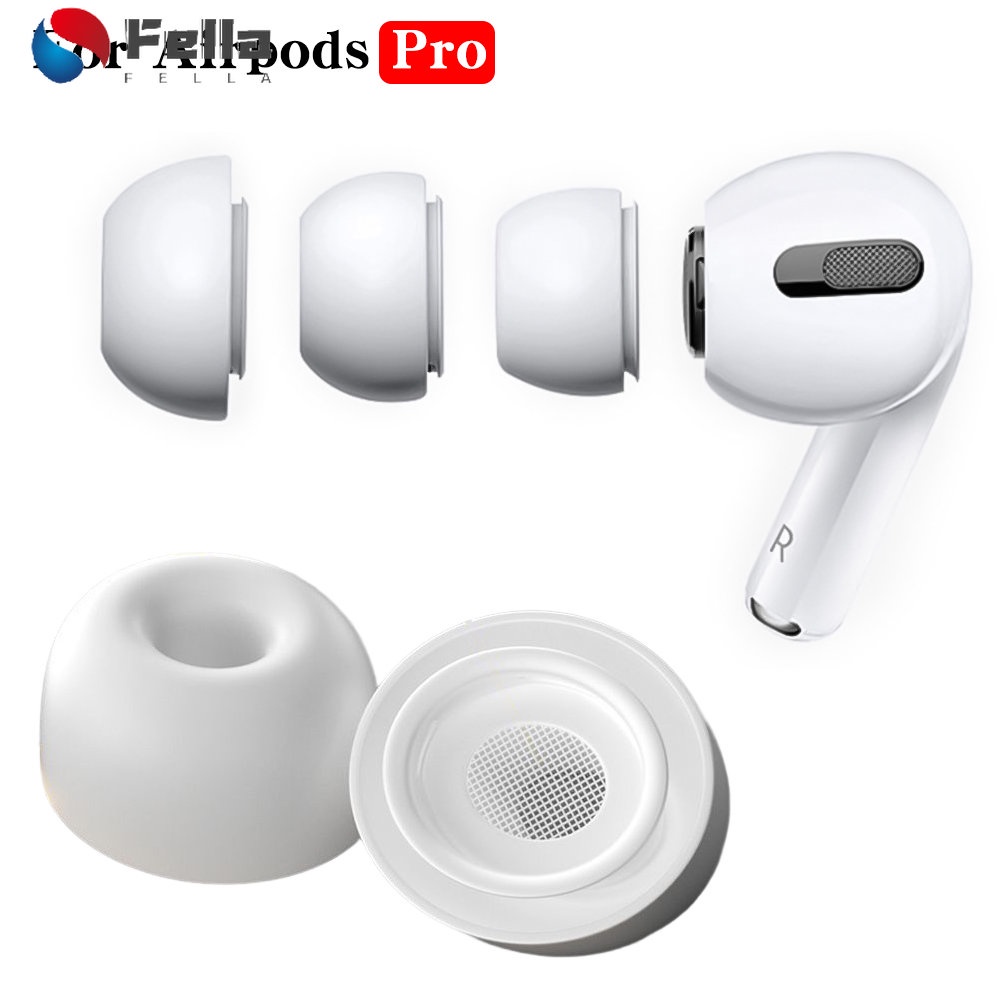 อุปกรณ์เสริมจุกหูฟังบลูทูธ ยางซิลิโคนนิ่ม แบบเปลี่ยน สําหรับ Apple Airpods Pro 1 คู่