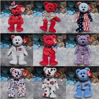 ตุ๊กตาหมี ty ขนาด 8 นิ้ว - America อเมริกา (ของเล่น ของสะสม แต่งบ้าน แต่งร้าน) GB 02