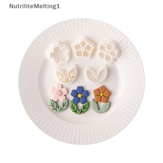 [NutriliteMelting1] แม่พิมพ์ต่างหูโพลิเมอร์ รูปดอกบัว สไตล์โบฮีเมียน แฮนด์เมด [TH]