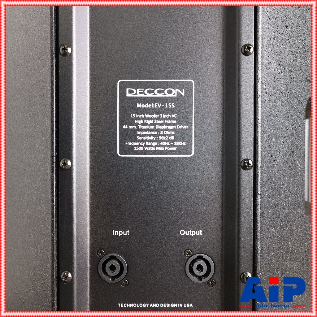 1ใบ DECCON EV-15 ลำโพง 15 นิ้ว 2 ทาง พลาสติก ABS ev-15s ตู้ลำโพงไฟเบอร์ PA ตู้ลำโพงขนาด 15 นิ้ว EV 15 EV15 เอไอ-ไพศาล...