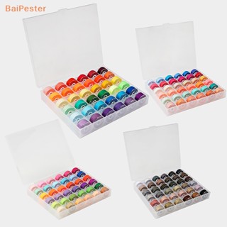 [BaiPester] กระสวยด้ายโพลีเอสเตอร์ หลากสี พร้อมกล่องเก็บ สําหรับจักรเย็บผ้า 36 ชิ้น