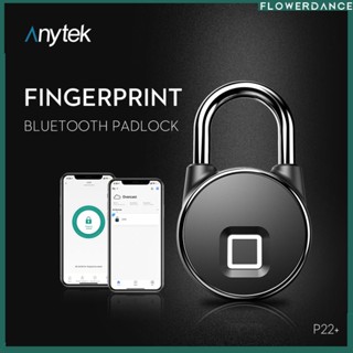 Tuya Smart Biometric Fingerprint Lock Bluetooth Safe Padlock Fingerprint/lucklock App Unlock Zinc Alloy Housing Usb ดอกไม้แบบชาร์จไฟได้