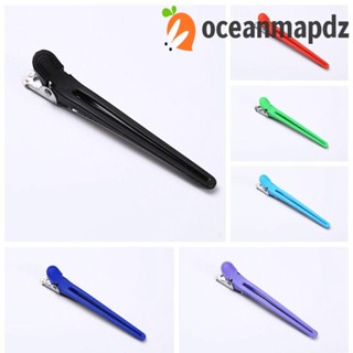 Oceanmapdz กิ๊บติดผม พลาสติก สีดํา สีฟ้า ทนทาน สําหรับร้านทําผม 12 ชิ้น ต่อชุด