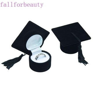 FALLFORBEAUTY กล่องกํามะหยี่ ขนาดเล็ก ทนทาน สําหรับใส่เครื่องประดับ แหวน