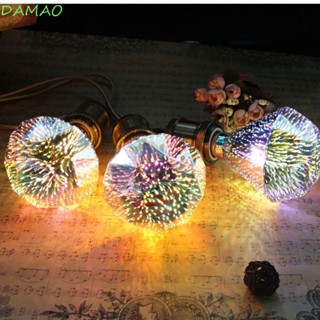 DAMAO หลอดไฟ LED 3D หลากสีสัน สําหรับตกแต่งร้านอาหาร บาร์