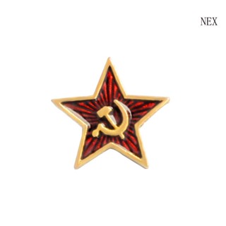 Nex USSR เข็มกลัดโซเวียต เข็มกลัด ป้ายรัสเซีย เครื่องประดับตกแต่ง หมุดโลหะกลม