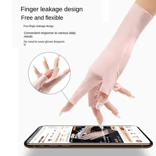 in stockBLOOMZO ถุงมือเพ้นท์เล็บ, โคมไฟ Led เล็บป้องกันรังสียูวีถุงมือครีมกันแดด, อุปกรณ์เสริมปกป้องผิวนิ้ว Anti-Uv Rays ป้องกันรังสีเล็บ Mittens ผู้หญิง