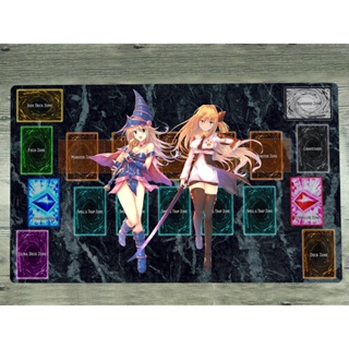 Yugioh Playmat Dark Magician Girl &amp; Sky Striker Ace - Raye TCG แผ่นรองเมาส์เกมการ์ด