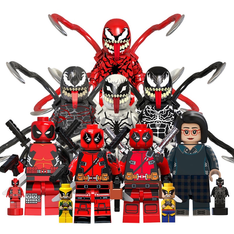 ฟิกเกอร์ Super Heroes Movie Riot Venom Carnage Anti-Venom Super Heroes Villain Mrs.Chen ขนาดเล็ก ของเล่นสําหรับเด็ก