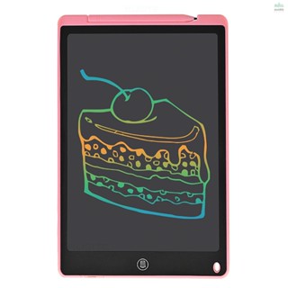 แท็บเล็ต หน้าจอ LCD 12 นิ้ว พร้อมปากกาสไตลัส สีชมพู สําหรับเด็กผู้ชาย และผู้หญิง