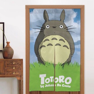 แผงผ้าม่านประตูหน้าต่าง ประตูทึบแสง ฉนวนกันความร้อน ลาย Totoro ขนาด 34x56 นิ้ว สําหรับห้องนั่งเล่น ประตู หน้าต่าง