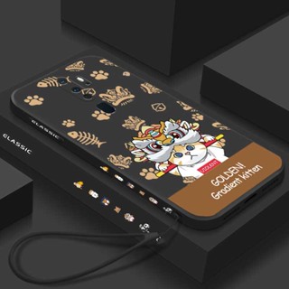 เคสโทรศัพท์มือถือ Tpu นิ่ม ลายสิงโต กระดิ่ง ปลา แมวน่ารัก สําหรับ OPPO A7 A9 2020 A3s A5 A5s A12 F9 F9 Pro A7X F19 Pro A94 A8 A53 A31 A12e A52 A92 A32 A33 A15 A16 A16S