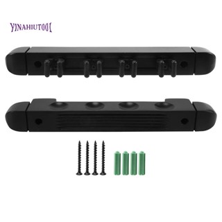 ชั้นวางไม้คิวบิลเลียด แบบติดผนัง 4 หลุม 6 คลิป อุปกรณ์เสริม