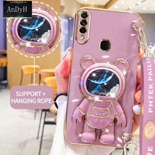 Andyh เคสโทรศัพท์มือถือ ลายนักบินอวกาศ 3D พร้อมสายคล้อง สําหรับ OPPO A8 A31 2020