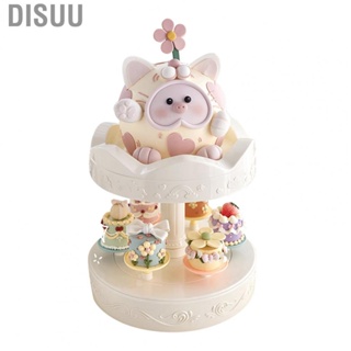 Disuu Rotating Dessert Table  Elegant Multifunctional Safe Automatic Rotary Machine Sturdy for Wedding Home