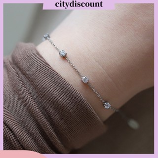 &lt;citydiscount&gt; สร้อยข้อมือโซ่ สเตนเลส ชุบไฟฟ้า จี้รูปดาวห้าแฉก ปรับแสงได้ หรูหรา เครื่องประดับตกแต่ง ไม่ทําให้เกิดอาการแพ้ หรูหรา สําหรับผู้หญิง