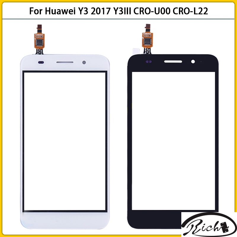 ใหม่ แผงหน้าจอสัมผัสดิจิทัล Y5 Lite 2017 สําหรับ Huawei Y3 2017 CRO-U00 CRO-L02 CRO-L22
