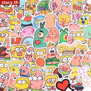 【กำลังจัดส่ง】 Spongebob Squarepants Series 02 สติ๊กเกอร์ 50/60 ชิ้น/เซ็ต DIY แฟชั่นกันน้ำ Doodle สติ๊กเกอร์สติ๊กเกอร์