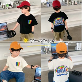 【Boys Tshirt】เสื้อยืดแขนสั้น ผ้าฝ้าย พิมพ์ลาย Kebaya Budak lelaki แฟชั่นสไตล์เกาหลี สําหรับเด็กผู้ชาย (1-14 ปี)