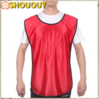 SHOUOUY เสื้อกั๊กแขนกุด เพื่อความปลอดภัย สําหรับเล่นกีฬารักบี้ บาสเก็ตบอล