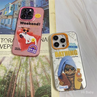 เคสป้องกันโทรศัพท์มือถือ แบบแข็ง ลายสุนัข แมว สําหรับ Iphone 14Promax 14Pro 14Plus 14 13Promax 13Pro 13 12Promax 12Pro 12 11Promax 11