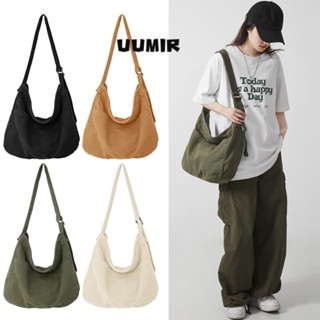 UUMIR Canva Hobo กระเป๋า ผู้หญิง และผู้ชาย สําหรับการเดินทาง ทํางาน โรงเรียน พร้อมกระเป๋าหลายช่อง ความจุขนาดใหญ่