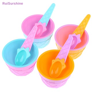 Ruisurshine ใหม่ ถ้วยใส่ขนมหวาน ไอศกรีม สําหรับเด็ก